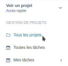 Liste des Projets