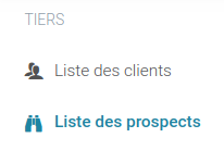 Liste des prospects