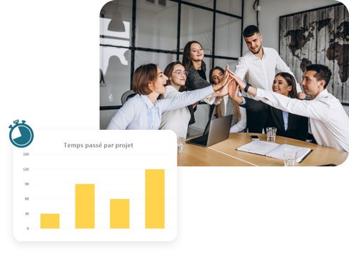 Traquez le temps passé sur vos tâches et projets